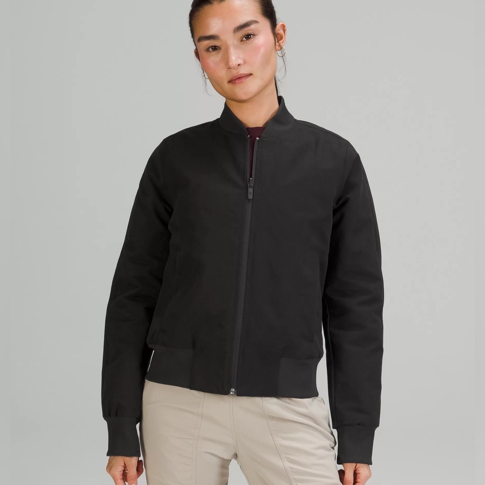 lululemon athletica Black Bomber Jacket